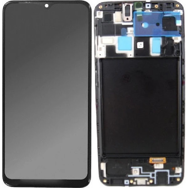 Οθόνη Samsung Galaxy A20 – A205F | GH82-19571A | Με Frame | Μαύρη
