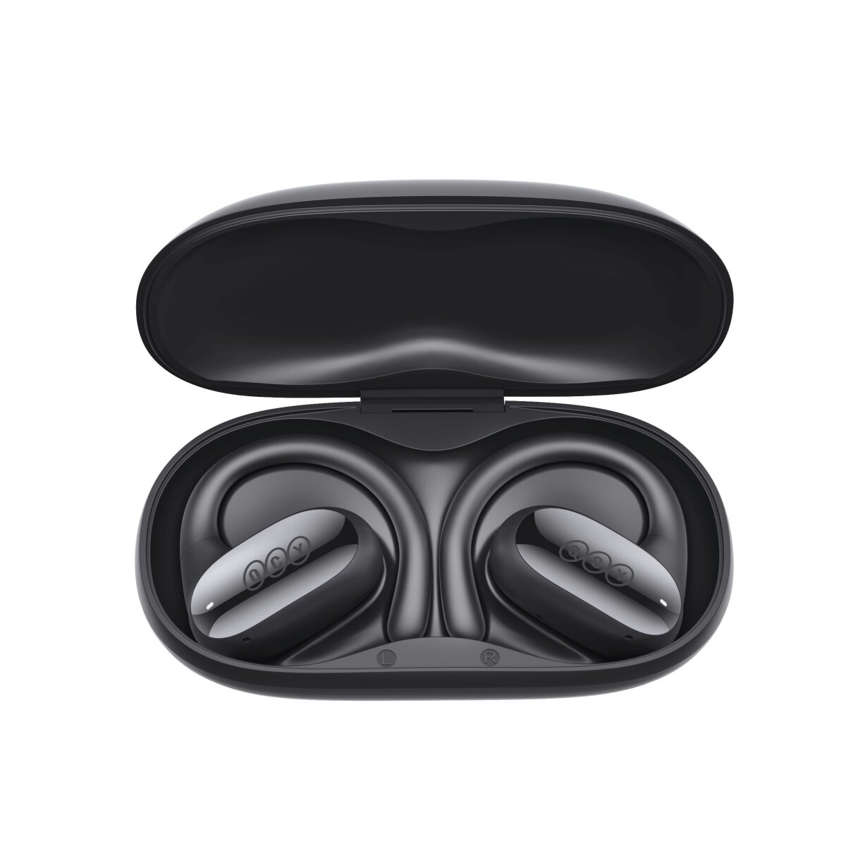 QCY Crossky GTR 2 Black Open Ear Wireless Headphones Sports Headset Air Conduction TWS ENC Call IPX5 - Image 4