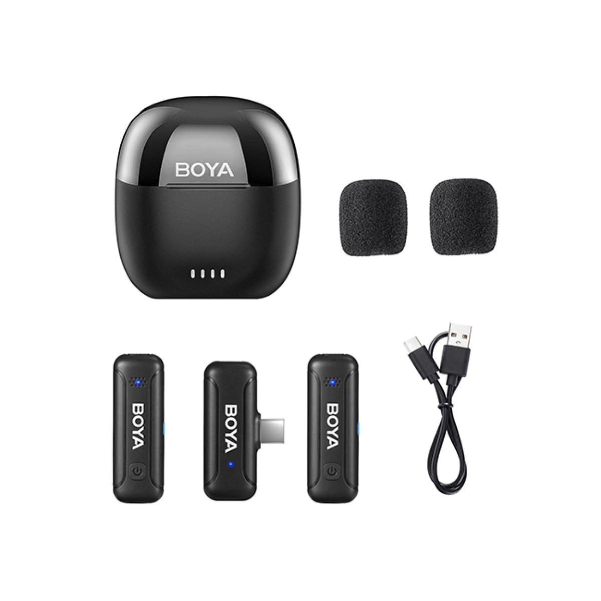 BOYA BY-WM3T-U2 2,4GHz Mobile wireless mic For Android USB-C (2 transmitters, two person vlog) - Image 5