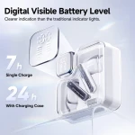 QCY Melobuds Neo White - TWS BT Earbuds with LED Display, Dual Connection, Anti-air calls 7h - Image 2