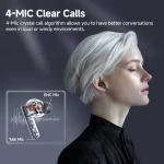 QCY Melobuds Neo White - TWS BT Earbuds with LED Display, Dual Connection, Anti-air calls 7h - Image 4