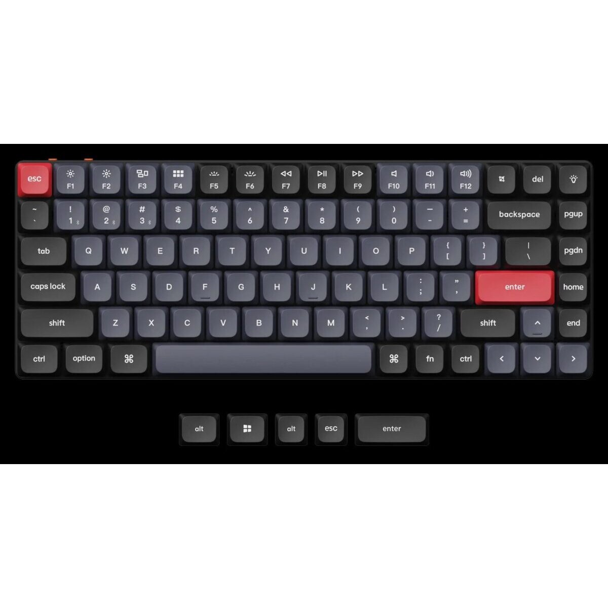 Keychron K3 Pro (K3P-B1) QMK/VIA Wireless Custom Mechanical Keyboard-Red Switch 75% US Layout - Image 2