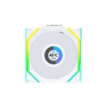 Lian Li UNIFAN SL Wireless LCD 120 -3PCS White (Triple pack include Controller) - Case Fan - Image 3