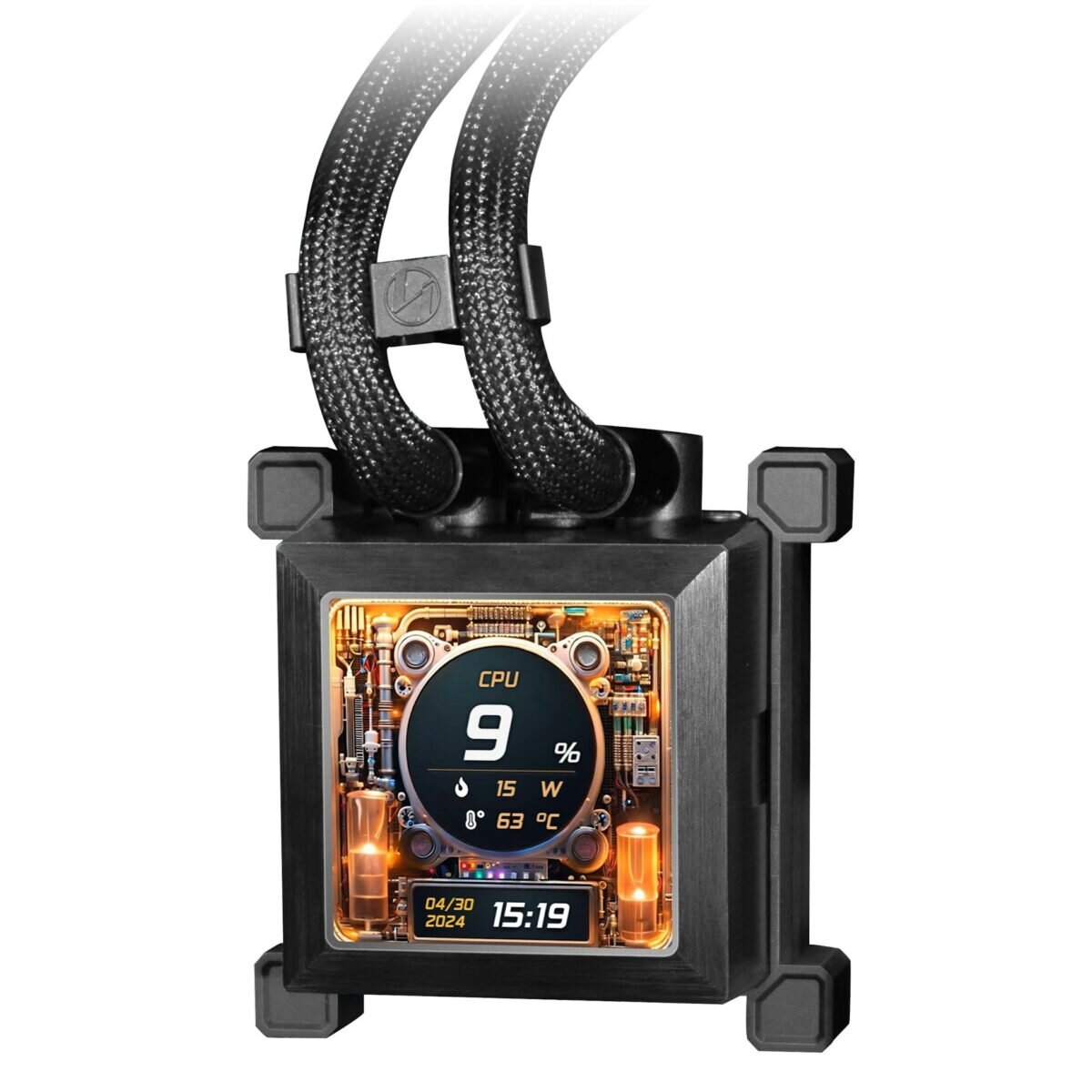 Lian Li HydroShift LCD 360 non RGB fan Black - AIO GPU Liquid Cooler - Image 2