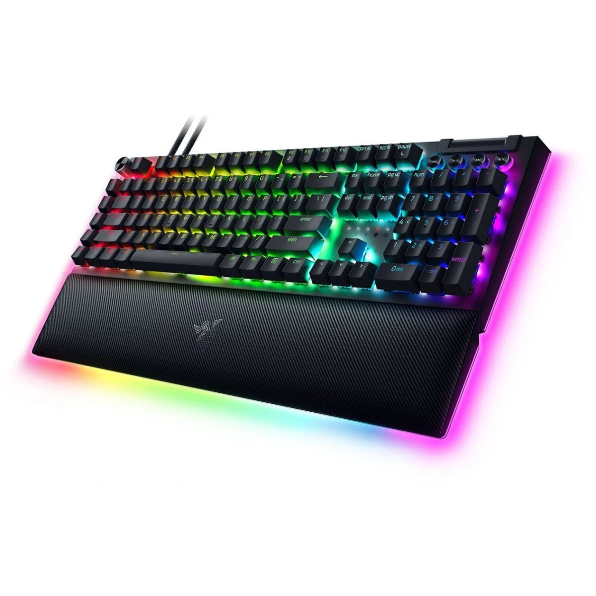Razer BLACKWIDOW V4 PRO - Gaming Mechanical RGB Keyboard -  Green Clicky Switches - Macros - Image 2