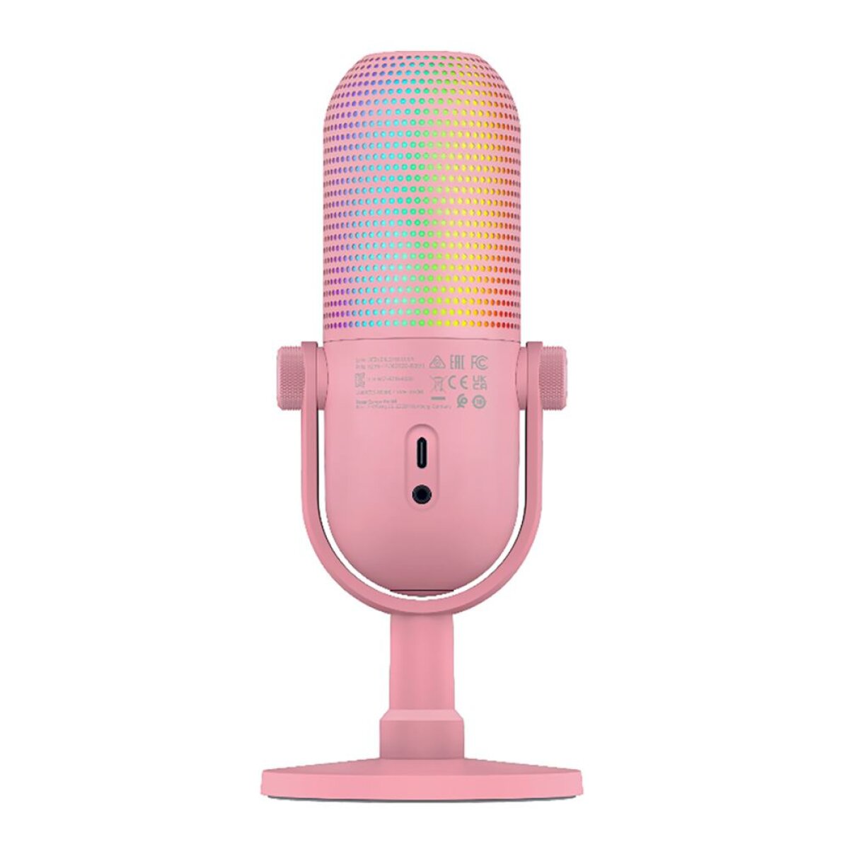 Razer SEIREN V3 CHROMA - QUARTZ - RGB USB Condenser Microphone - Gain Limiter - Build-in Shock Absor - Image 3