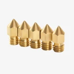 CREALITY 0,4mm Brass Nozzle Kit (x5 pcs) of 6x13mm International Brass Nozzles - Image 2