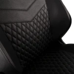 noblechairs HERO Pure Leather Gaming Chair - cold foam, steel armrests,  60mm casters, 150kg - black - Image 3