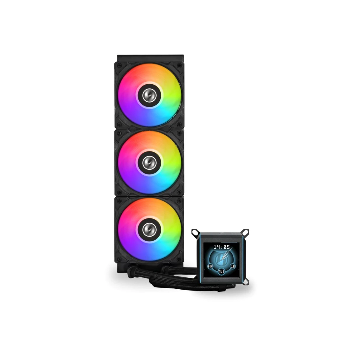 Lian Li Galahad II LCD 360 Black - AIO GPU Liquid Cooler  with ARGB Fans - Image 2
