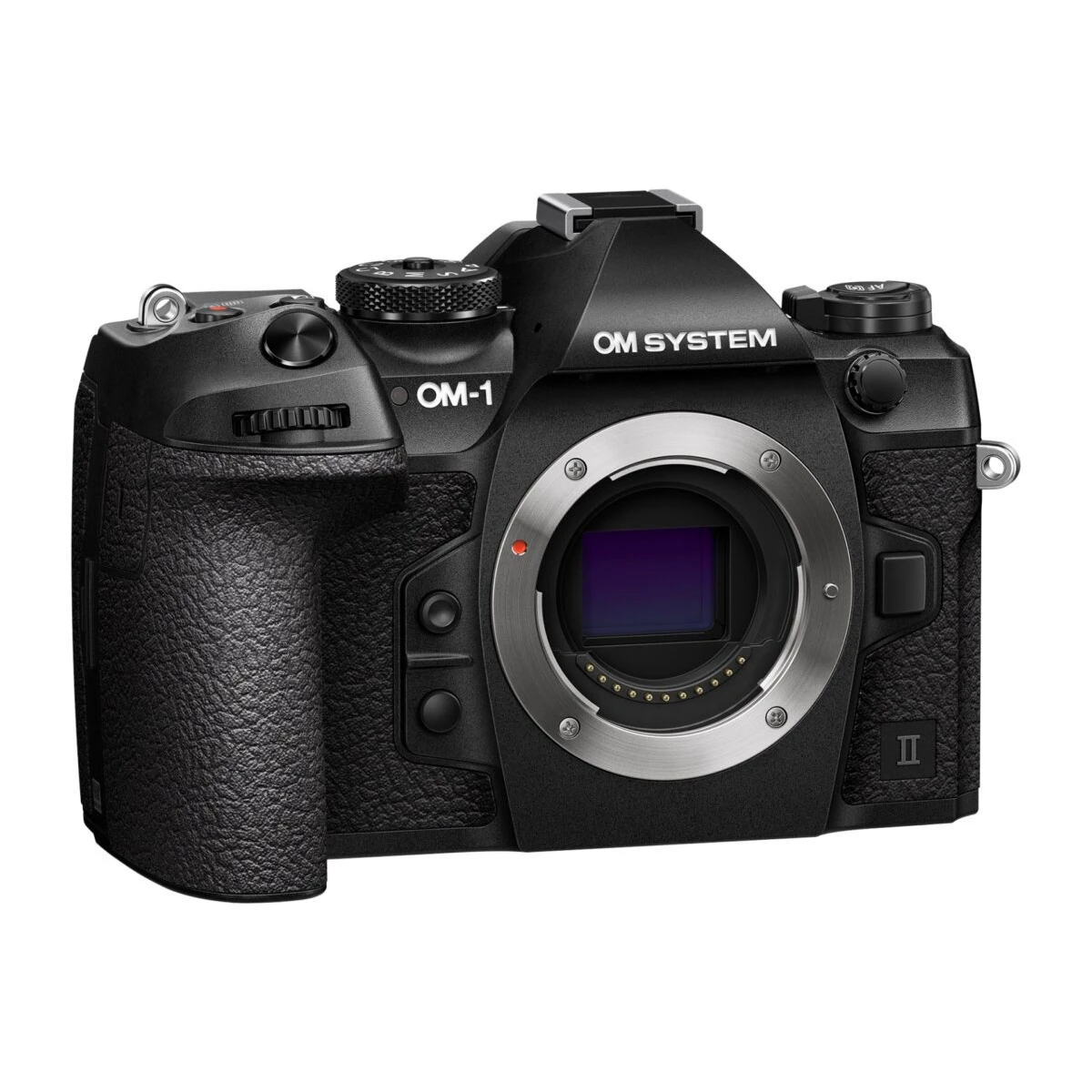 Olympus OM System OM-1 II body black w. CB-USB13 USB cable,  Shoulder strap, BLX-1 Li-ion battery - Image 2