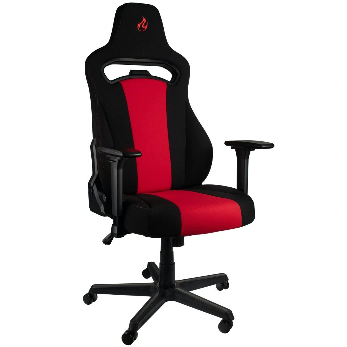 Nitro Concepts E250 Gaming Chair - Quality Fabric & Cold Foam - Black Red - Image 2