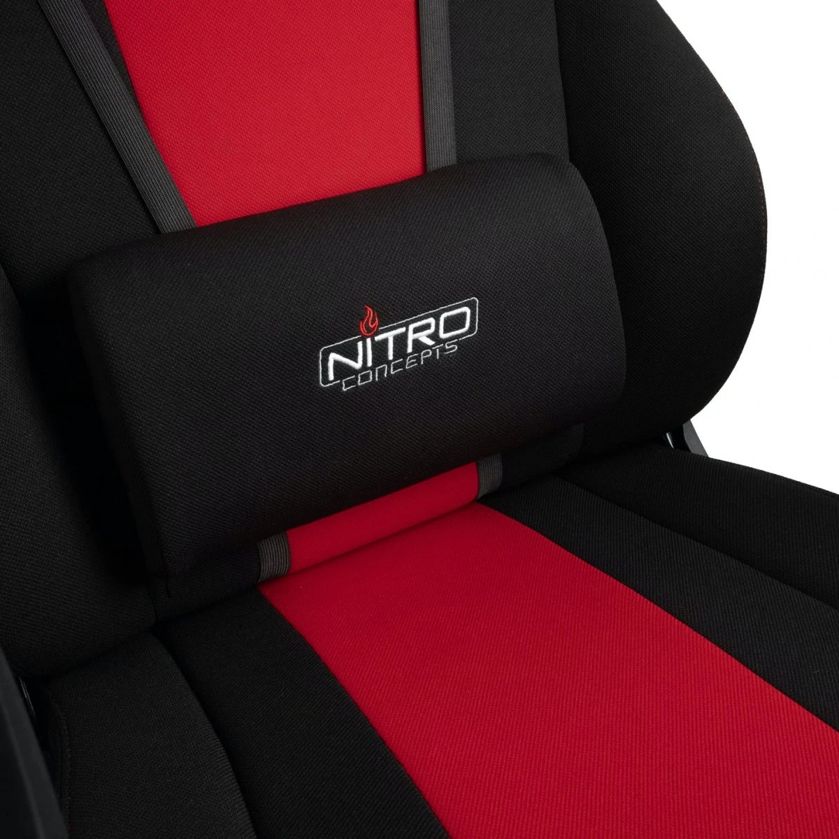 Nitro Concepts E250 Gaming Chair - Quality Fabric & Cold Foam - Black Red - Image 5