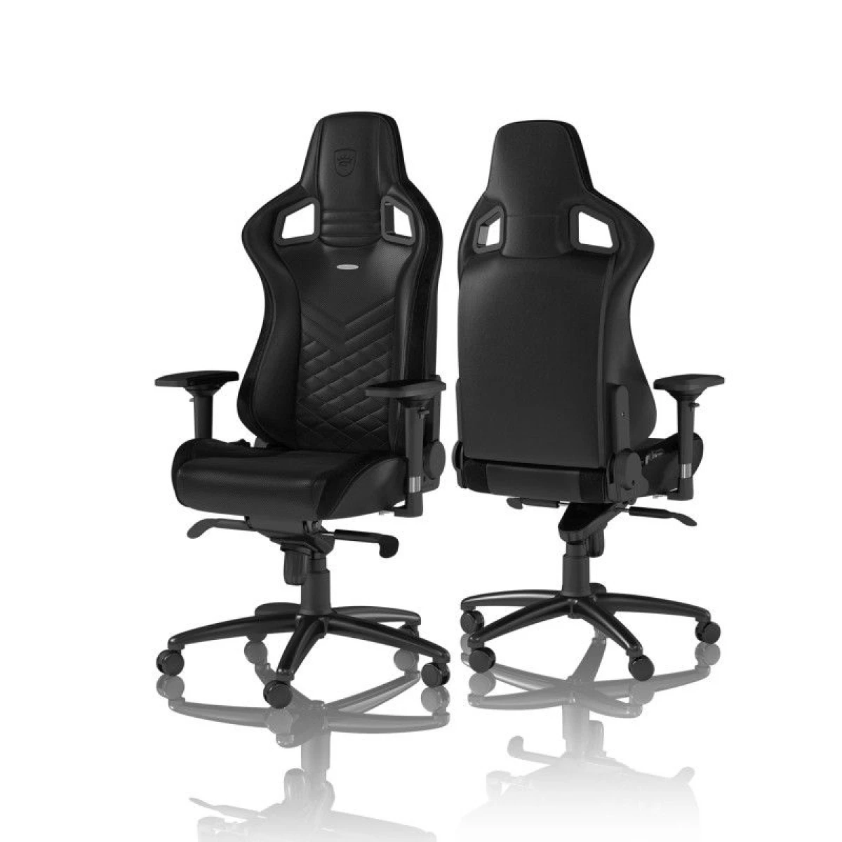 noblechairs EPIC Gaming Chair Breathable, 4D armrests, 60mm casters - black - Image 3