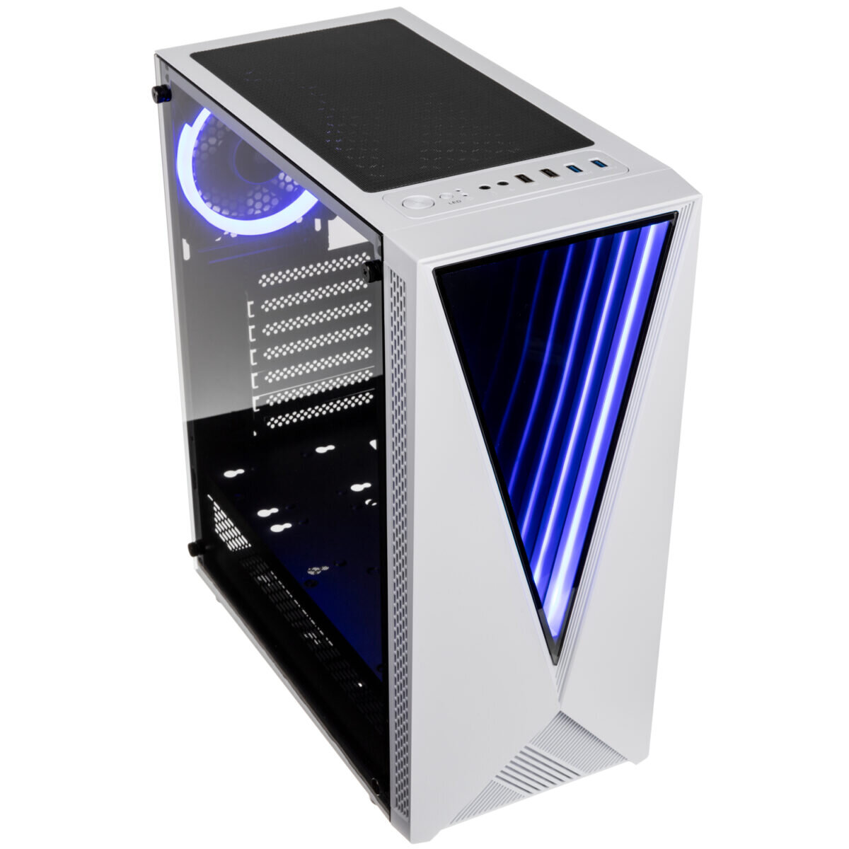 Kolink VOID RGB Midi-Tower - White - Tempered Glass Window - Image 2