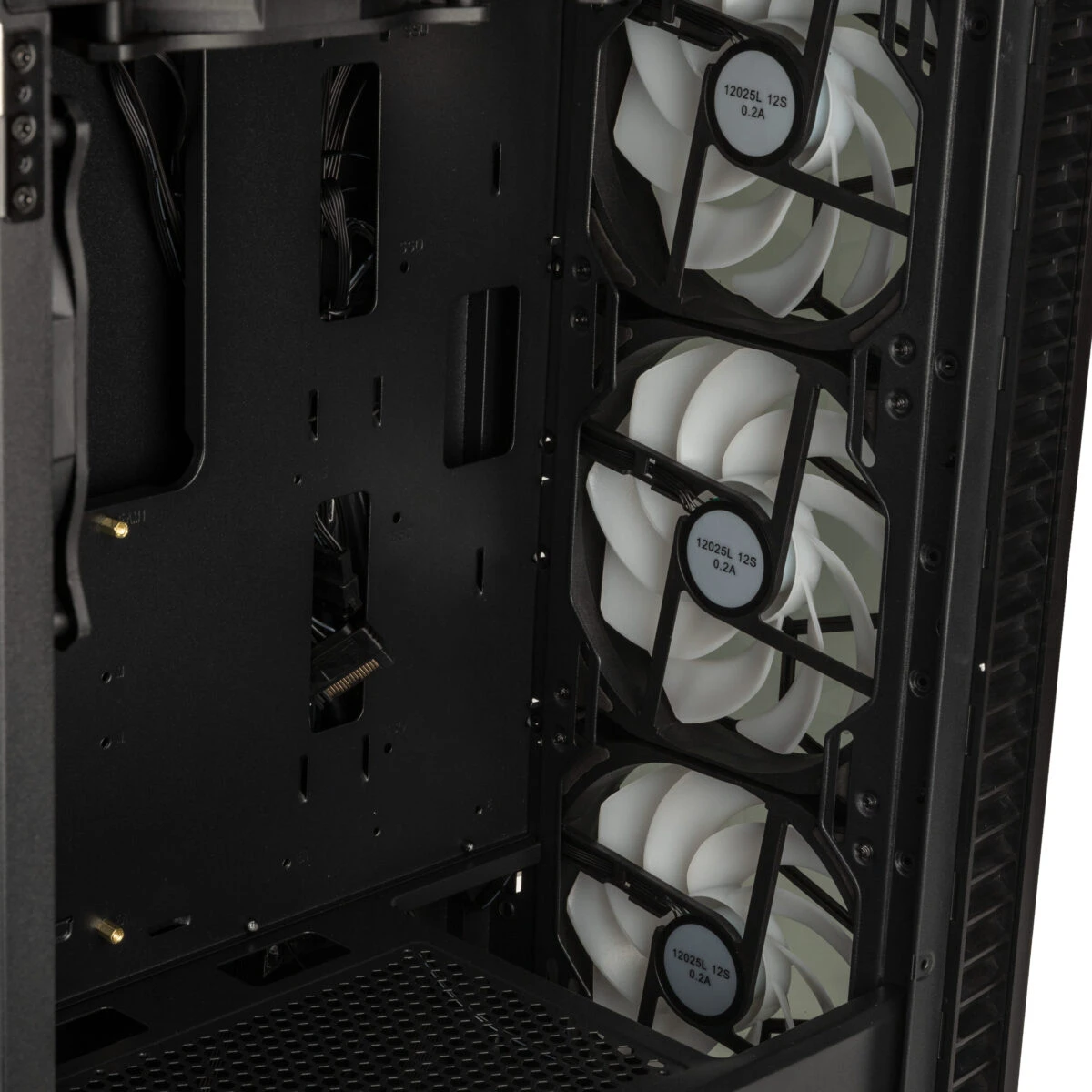 Kolink Observatory HF Glass ARGB Midi Tower Case - Black (with 6 ARGB fans - 3x140mm & 3x120mm) - Image 3