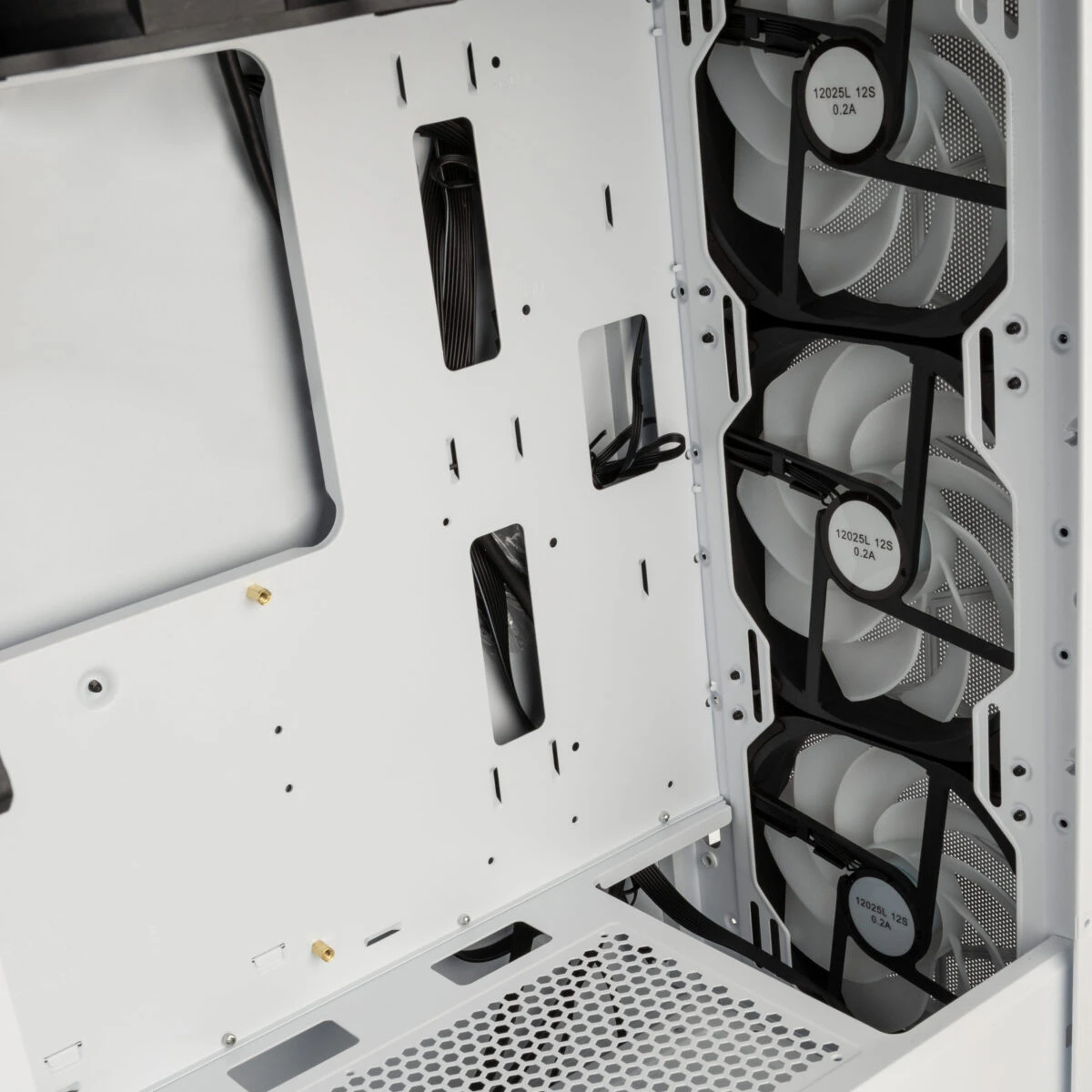 Kolink Observatory HF Mesh ARGB Midi Tower Case - White (with 6 ARGB fans - 3x140mm & 3x120mm ) - Image 5