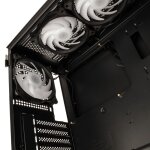 Kolink Observatory HF Plus Glass ARGB PWM Midi Tower Case - Black (with 6x120mm ARGB PWM Fans) - Image 3