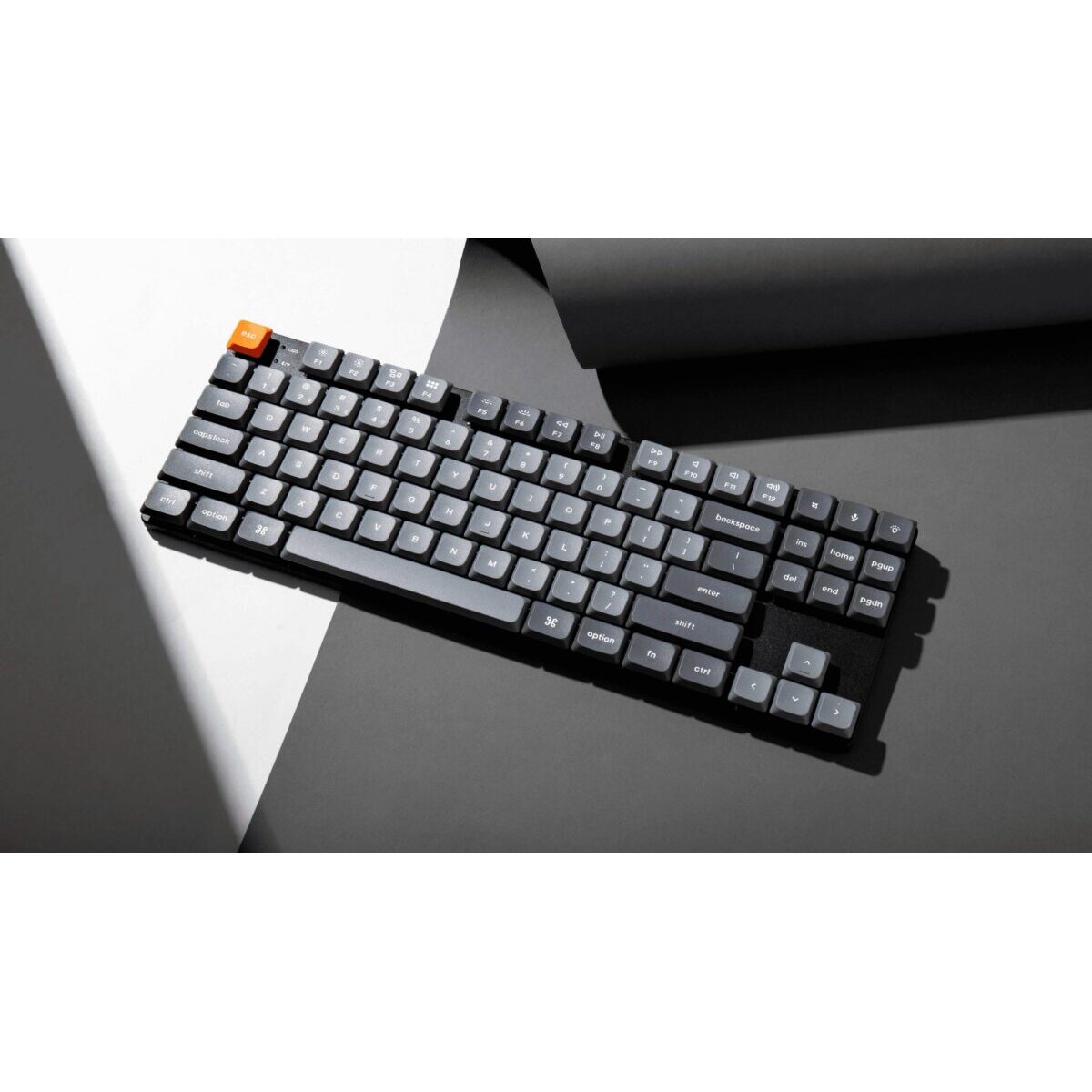 Keychron K1 Max (K1M-H1) ANSI 80% TKL Black Full Assembled Red Switch RGB Hot-Swap Wired Low Profile - Image 4