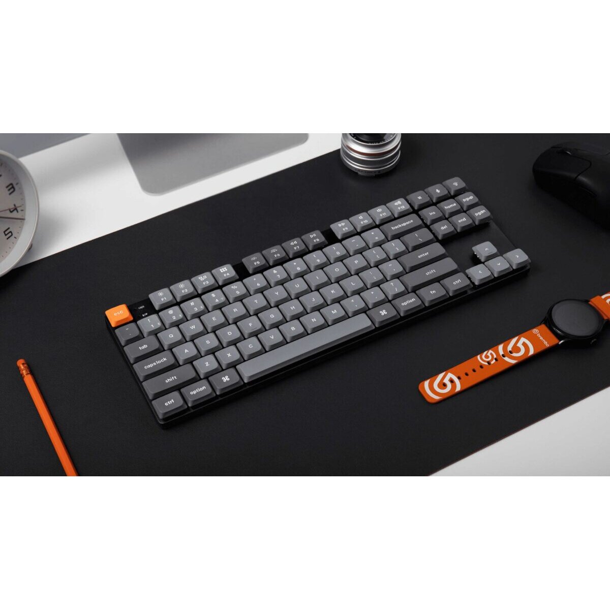 Keychron K1 Max (K1M-H1) ANSI 80% TKL Black Full Assembled Red Switch RGB Hot-Swap Wired Low Profile - Image 5