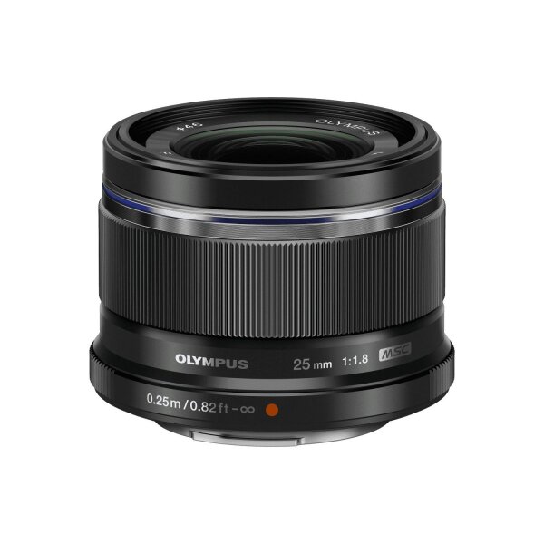 Olympus 25mm 1:1.8 BLACK M.ZUIKO DIGITAL (ES-M2518) Lense Micro FT