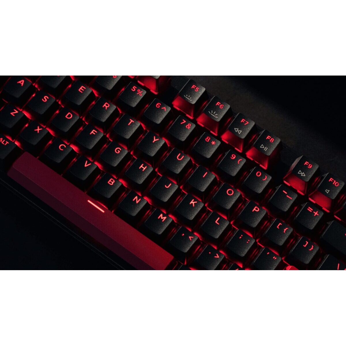 Lemokey X1 (X1-A1) QMK/VIA Wired Mechanical Keyboard TKL 80% Red Switch US Layout - Image 5