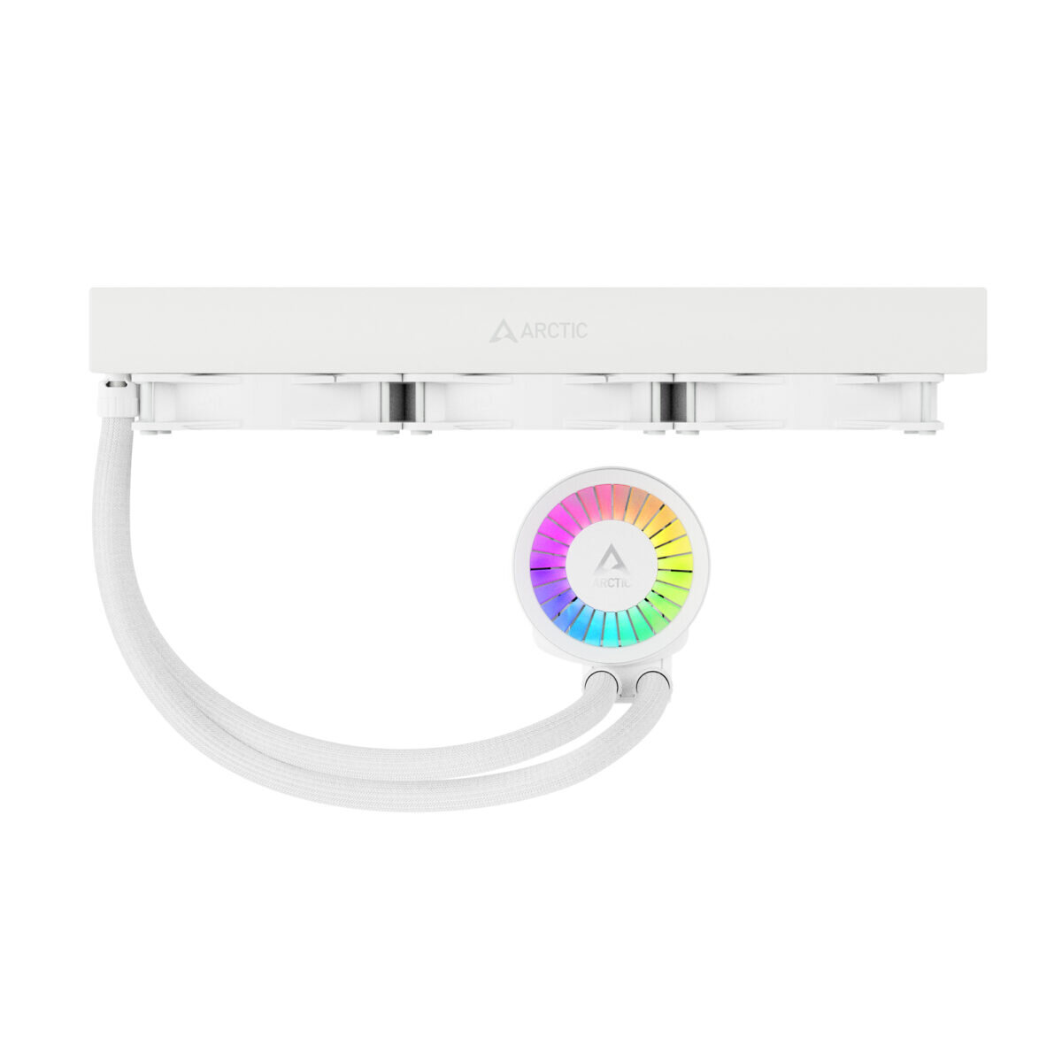 Arctic Liquid Freezer III 360mm A-RGB White AIO CPU Water Cooler 3x P12 PWM PST A-RGB fan - Image 2