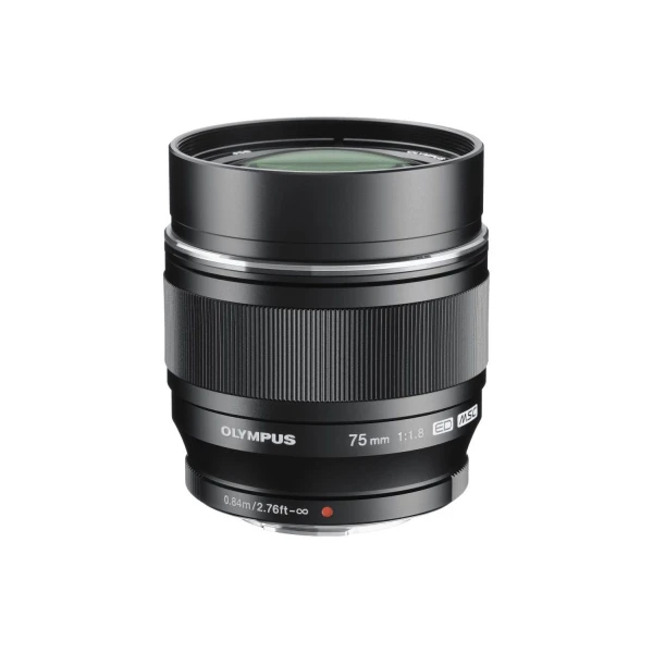 Olympus 75mm 1:1.8 BLACK M.ZUIKO DIGITAL (ET-M7518) Lense Micro FT