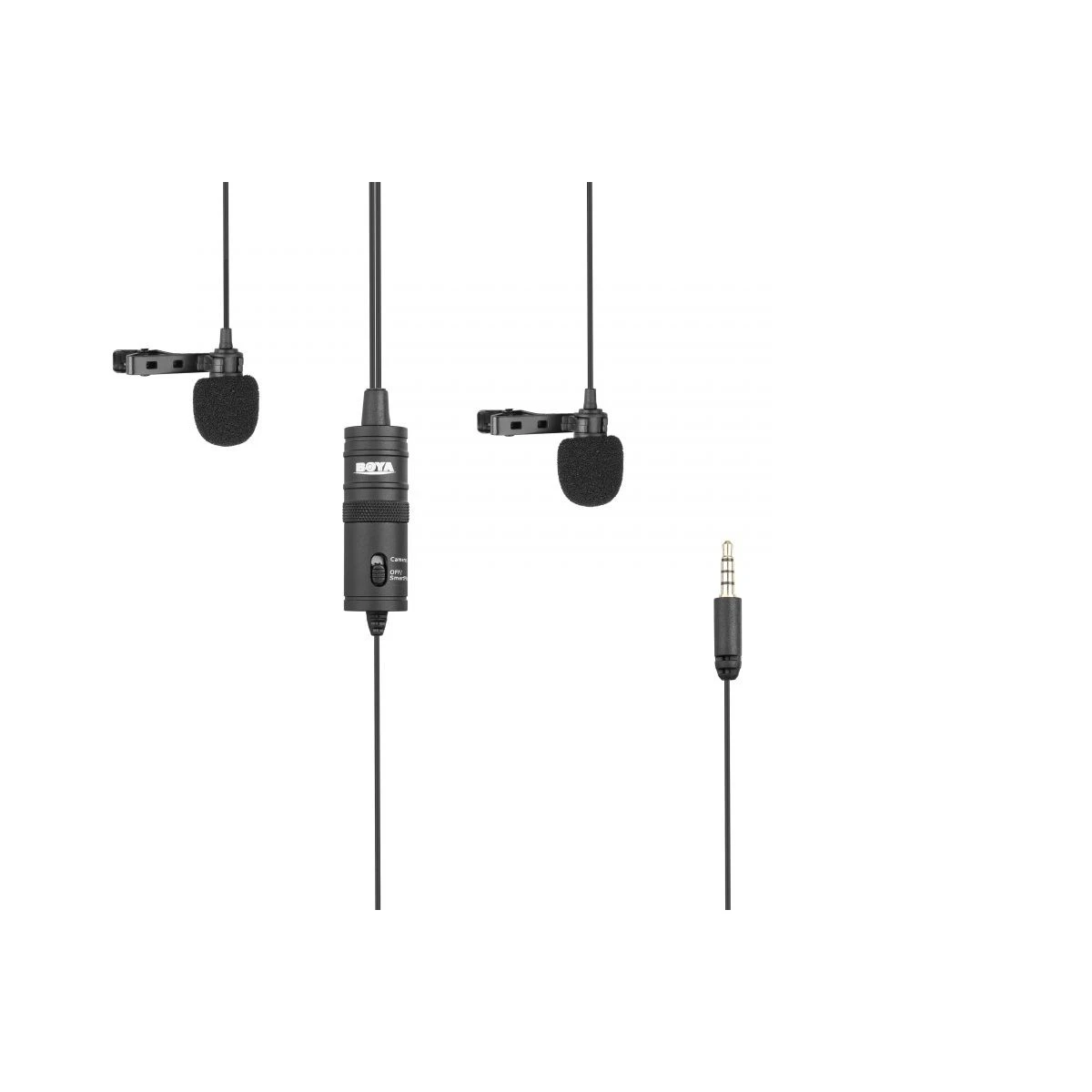 BOYA BY-M1DM wired mic Dual Lavalier Microphone - Image 2