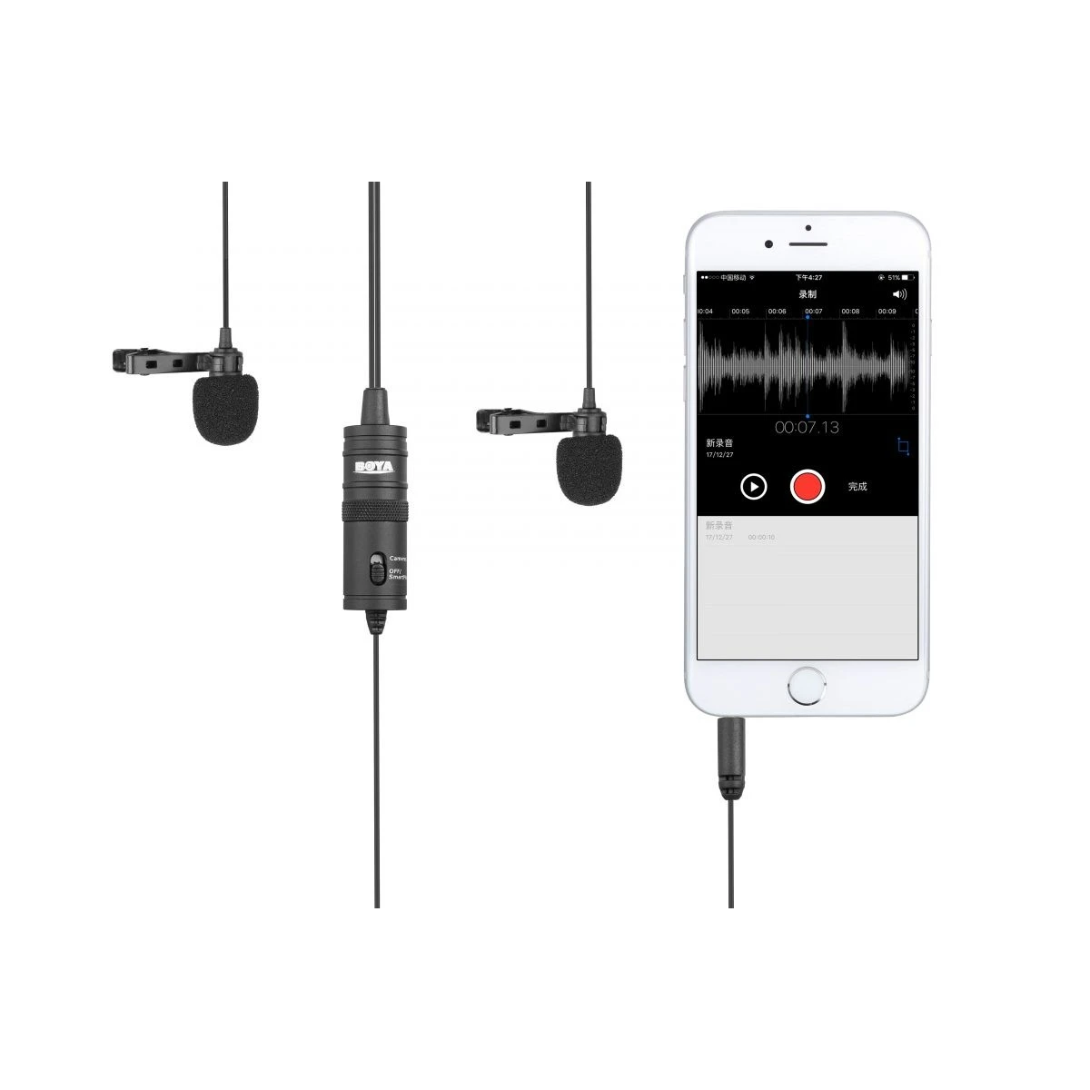 BOYA BY-M1DM wired mic Dual Lavalier Microphone - Image 4