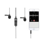 BOYA BY-M1DM wired mic Dual Lavalier Microphone - Image 4