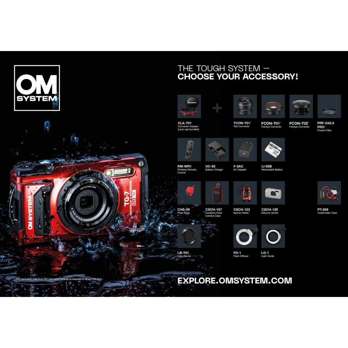 Olympus OM-System TG-7 Red Tough Camera Underwater - Image 2