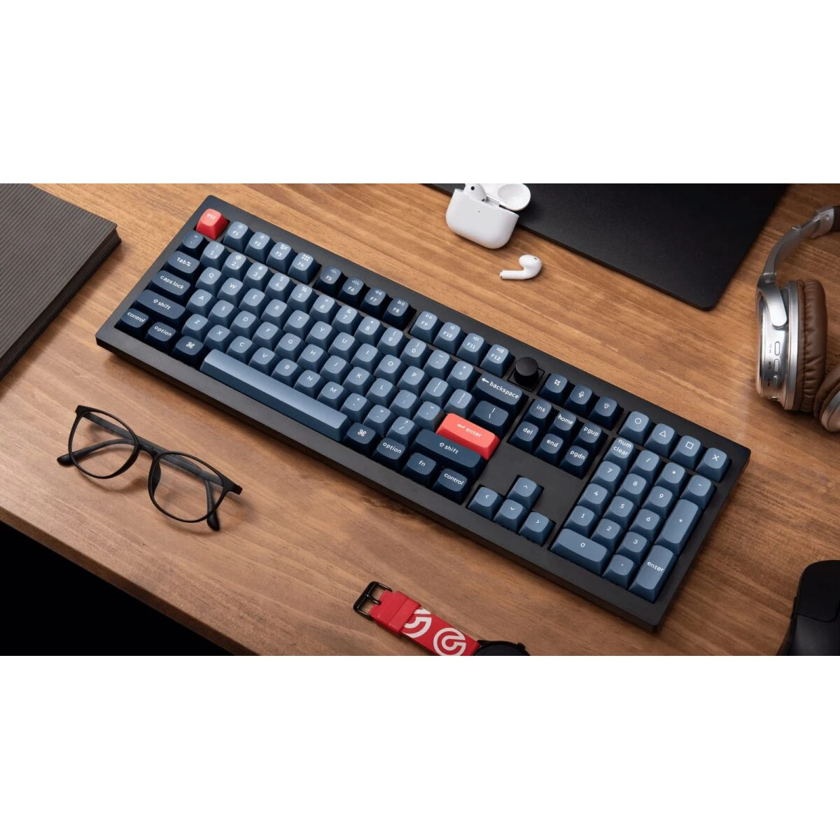 Keychron V6 Max (V6M-D1) QMK/VIA Wireless BT/2,4/Wired Custom Mechanical Keyboard Red Switch 100% US - Image 4