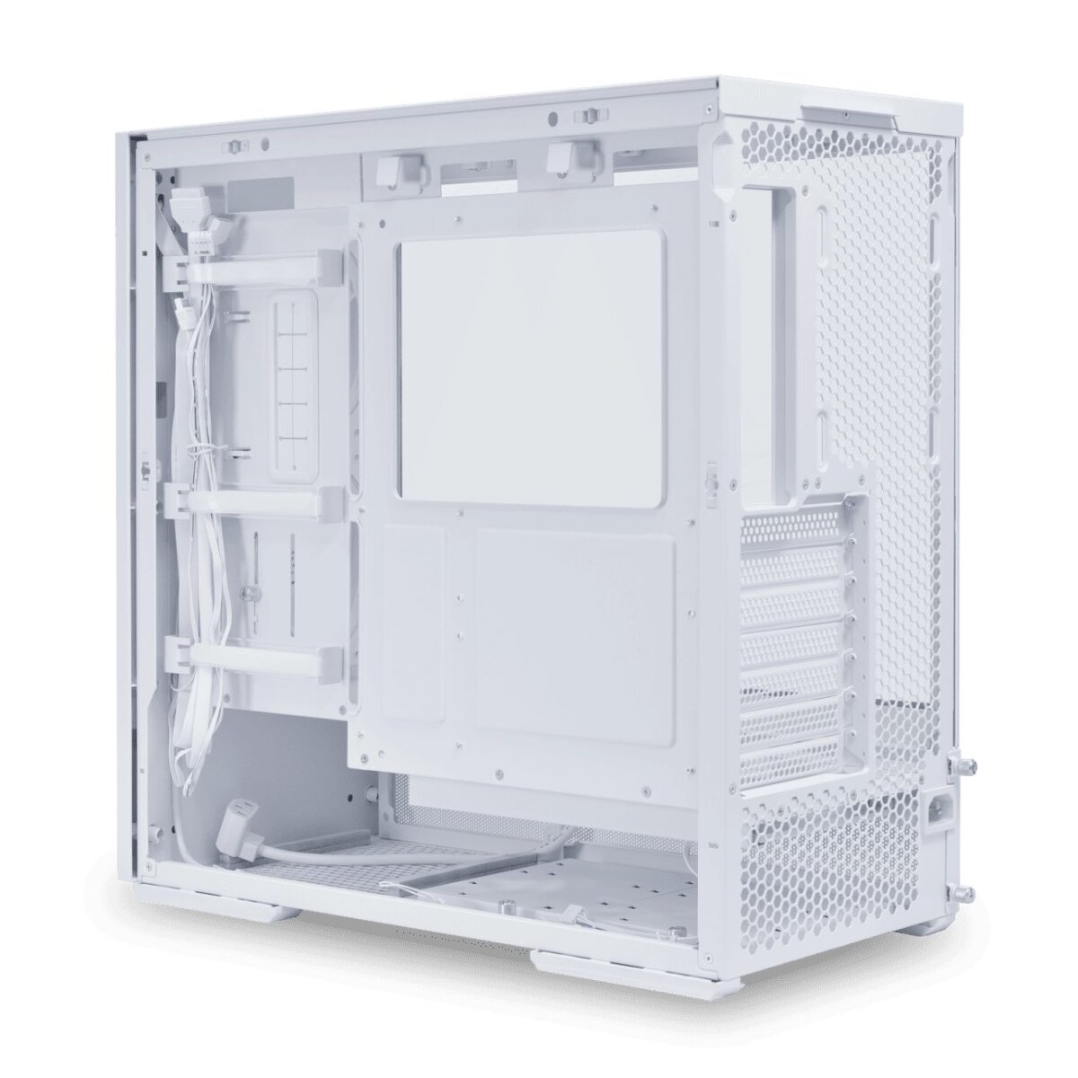 Lian Li LANCOOL 207 White - ATX PC Case (4 ARGB FANS) 2 x front 140 PWM & 2  bottom 120 PWM reverse - Image 5