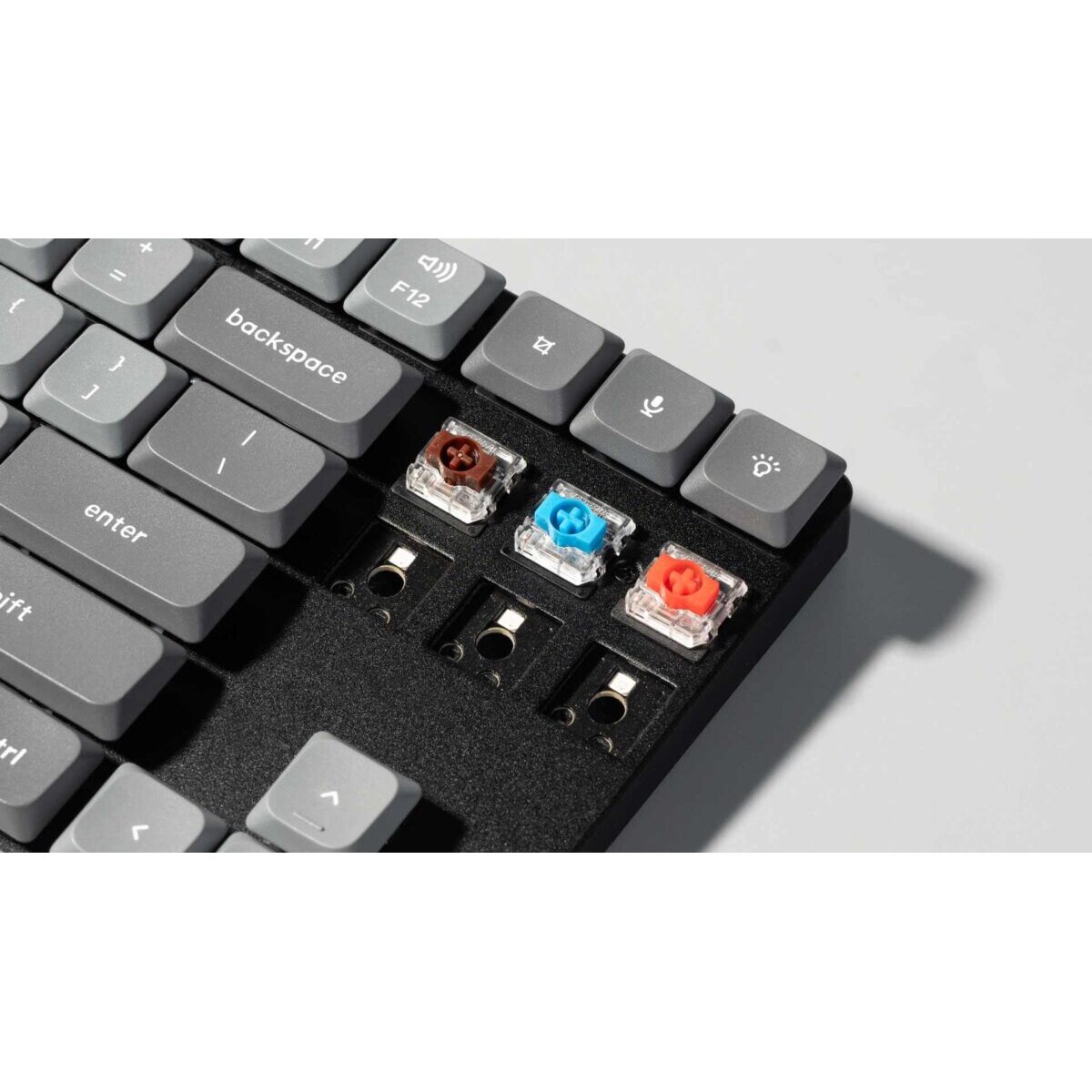 Keychron K1 Max (K1M-H1) ANSI 80% TKL Black Full Assembled Red Switch RGB Hot-Swap Wired Low Profile - Image 2