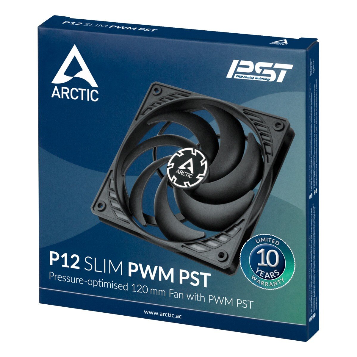 Arctic P12 SLIM PWM PST - 120mm Pressure optimized case fan - Image 4