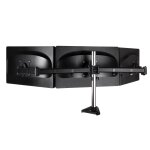 Arctic Z3 Pro Gen 3 (Matt black) Triple-Monitor Arm 4 ports USB 3.0 hub - Image 2