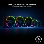 Razer HANBO Chroma RGB AIO Liquid Cooler - Powerful aRGB Silent PWM Fans - 360MM - Image 3