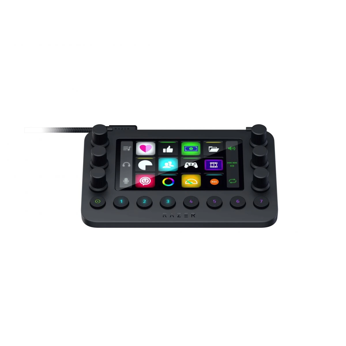 Razer Stream Controller - 12 Haptic Keys - 6 Tactile Dials - 8 RGB Buttons - LCD Touch - PC/MAC - Image 4