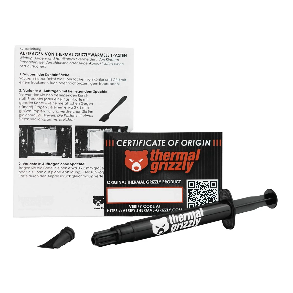 Thermal Grizzly TG Aeronaut  - 3,9g / 1,5ml  Conductive High Performance Thermal Paste Air CPU GPU - Image 4