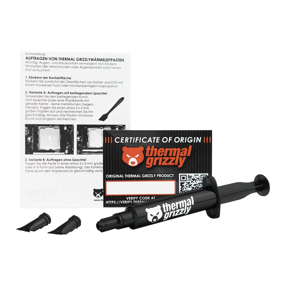 Thermal Grizzly TG Aeronaut  - 7,8 g / 3 ml Conductive High Performance Thermal Paste Air CPU GPU - Image 4