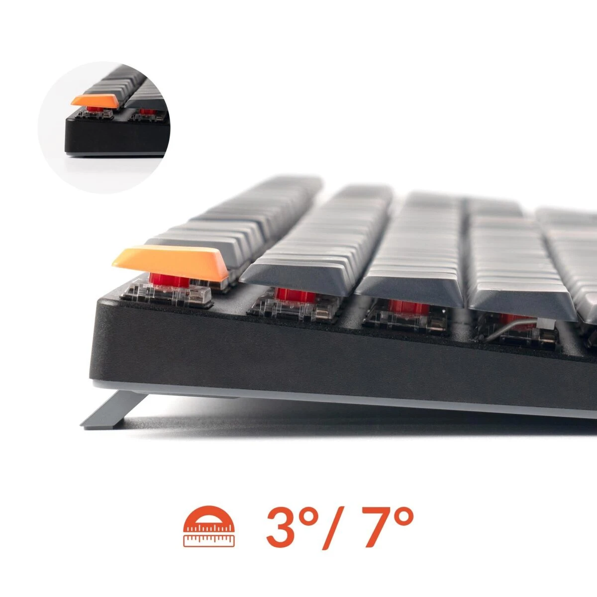 Keychron K5 V2 (K5X-B1) QMK BT/Wired Mechanical Keyboard Red Switch RGB 100% US Layout - Image 5