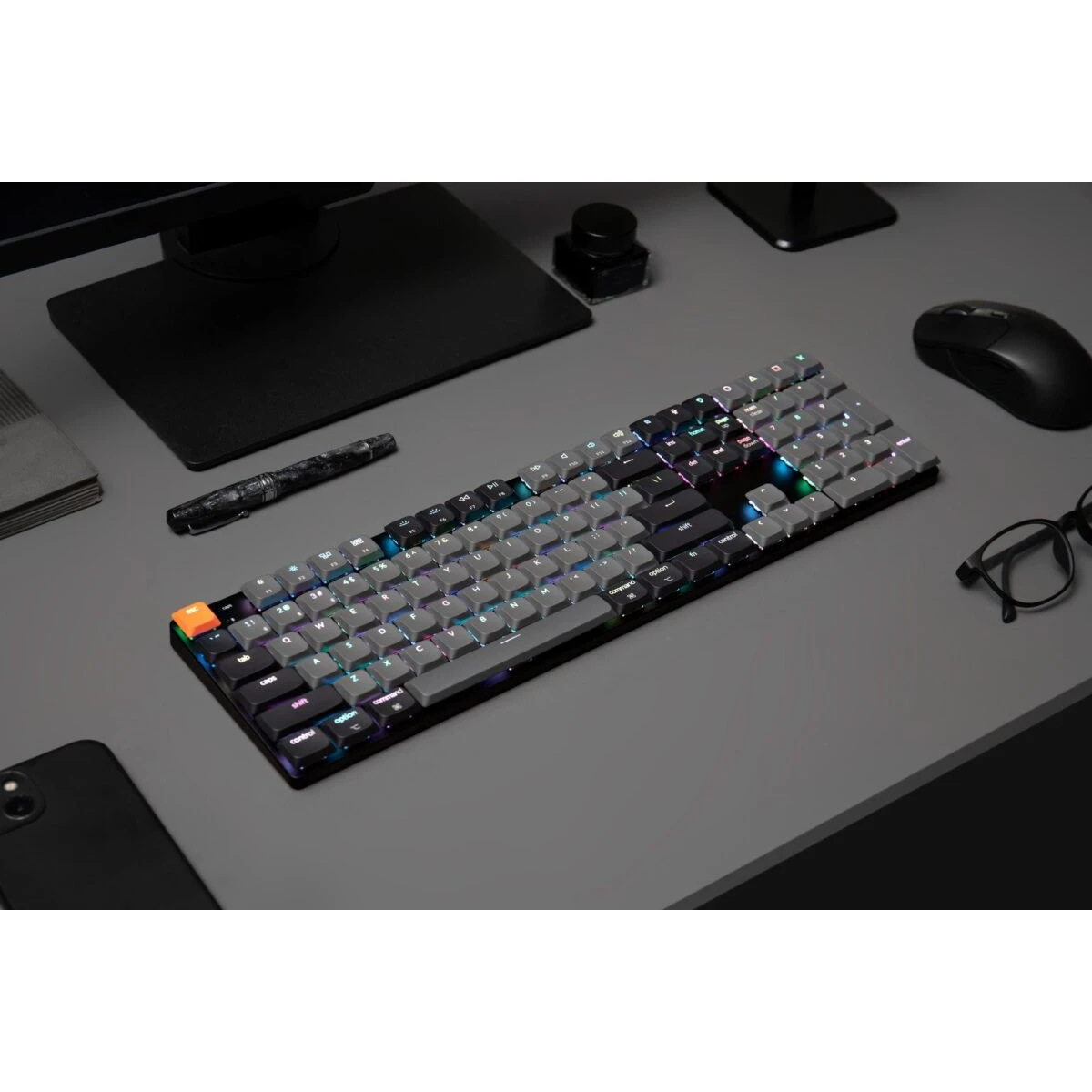 Keychron K5 V2 (K5X-B1) QMK BT/Wired Mechanical Keyboard Red Switch RGB 100% US Layout - Image 2