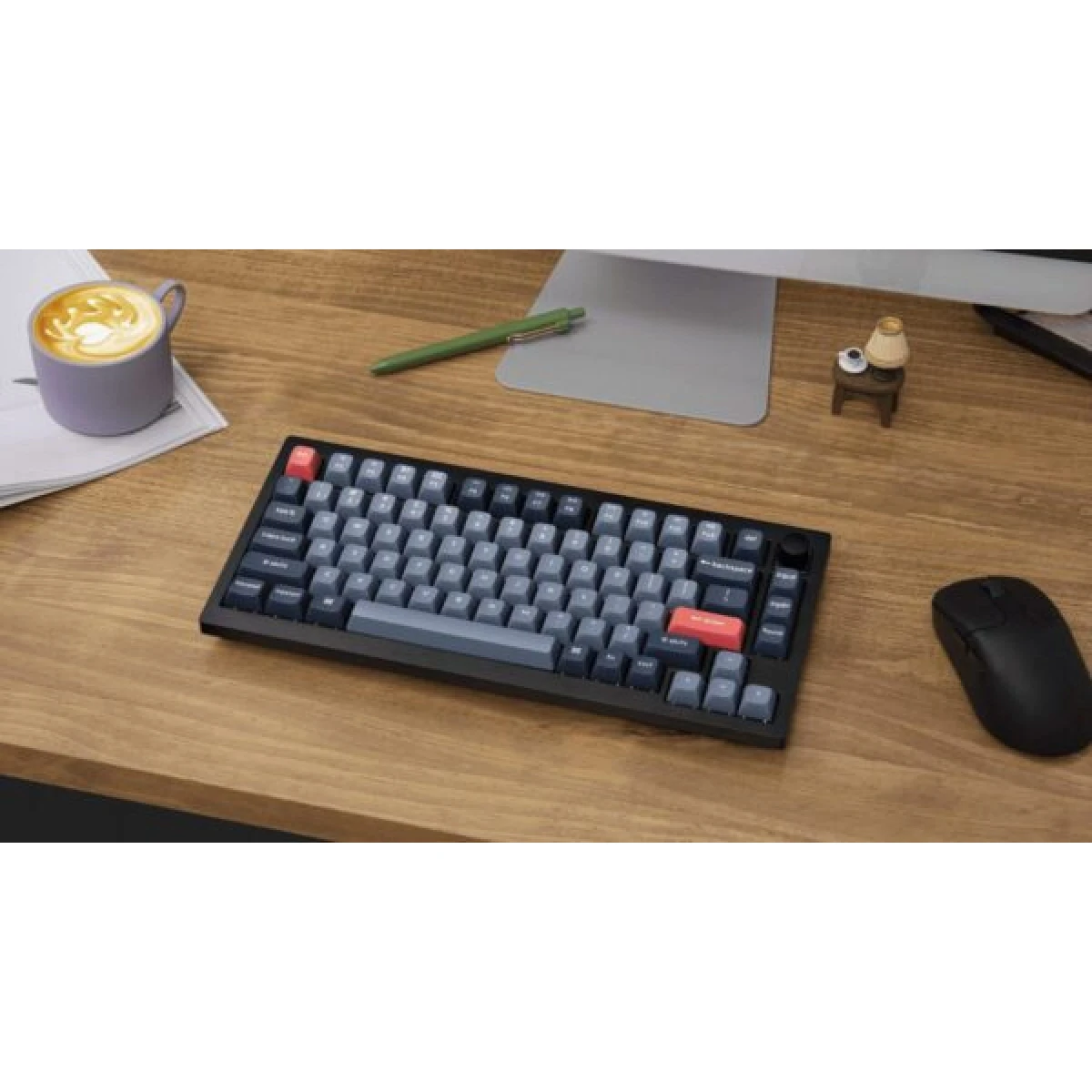 Keychron V1 Max (V1M-D4) QMK/VIA Wireless Custom Mechanical Keyboard Banana Switch RGB 75% US - Image 4