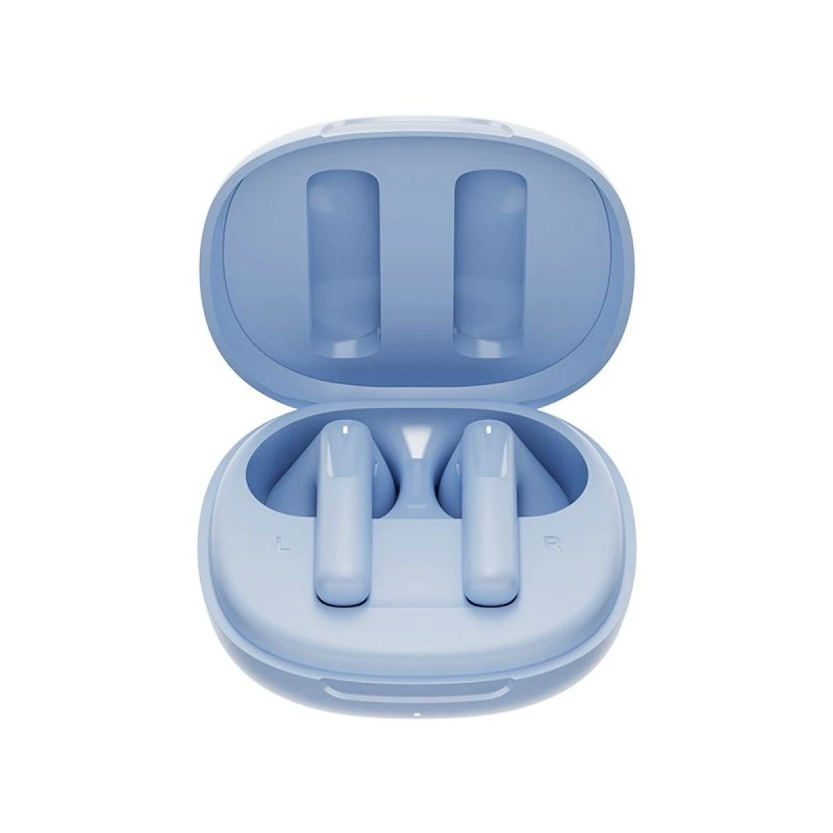 QCY AilyBuds E20 Clear Blue- Hybrid ANC Semi-Ear TWS earbuds 6mics 13mm driver IPX4 BT5.4 35h - Image 2