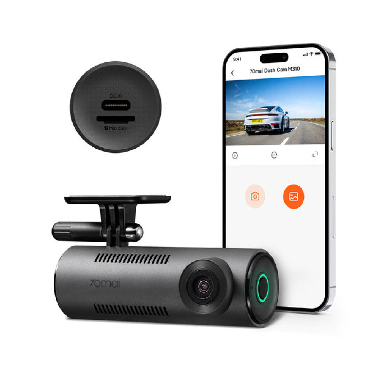 70mai M310 Dash Cam - 1296P, 300mAh Car Camera - Image 3