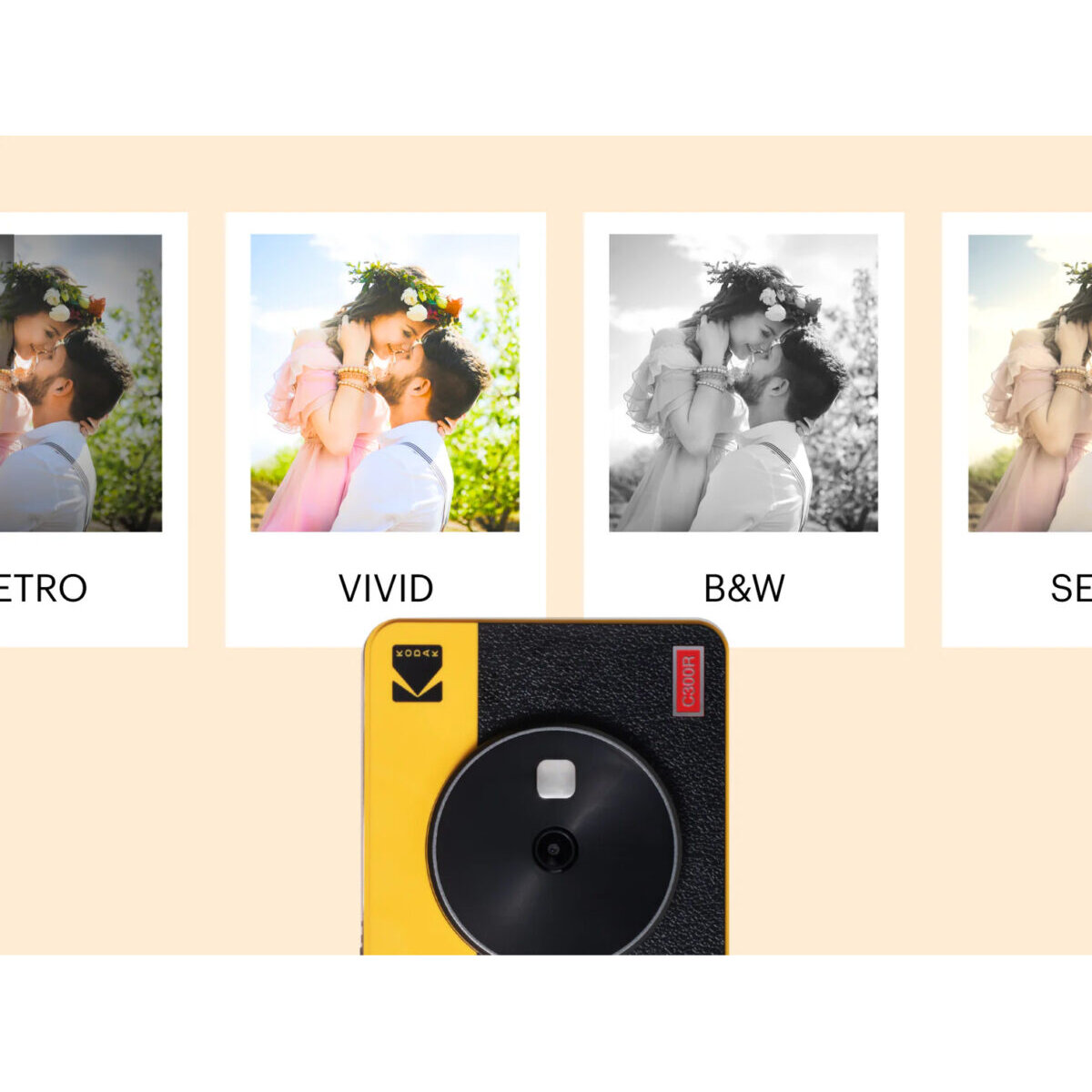Kodak Mini Shot 3 Retro -Instant Camera & Photo Printer (7.6 x 7.6 cm) iOS & Android BT + 8 Sheets - Image 5