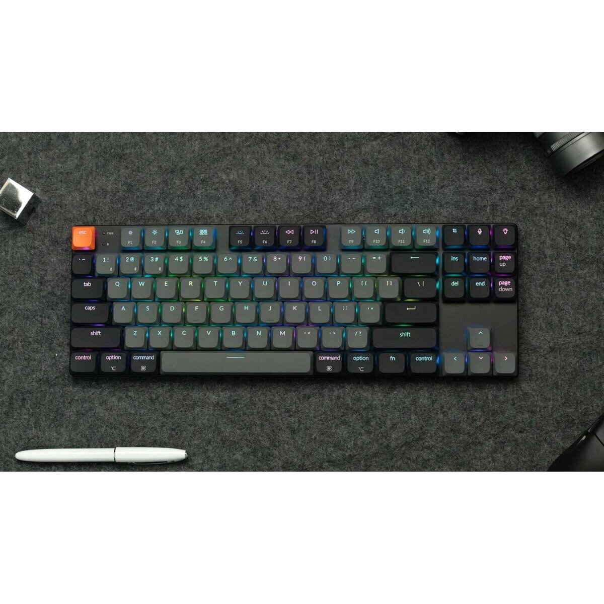 Keychron K1 V6 (K1X-B1) QMK Wireless Mechanical Keyboard Red Switch RGB 80% US Layout - Image 2
