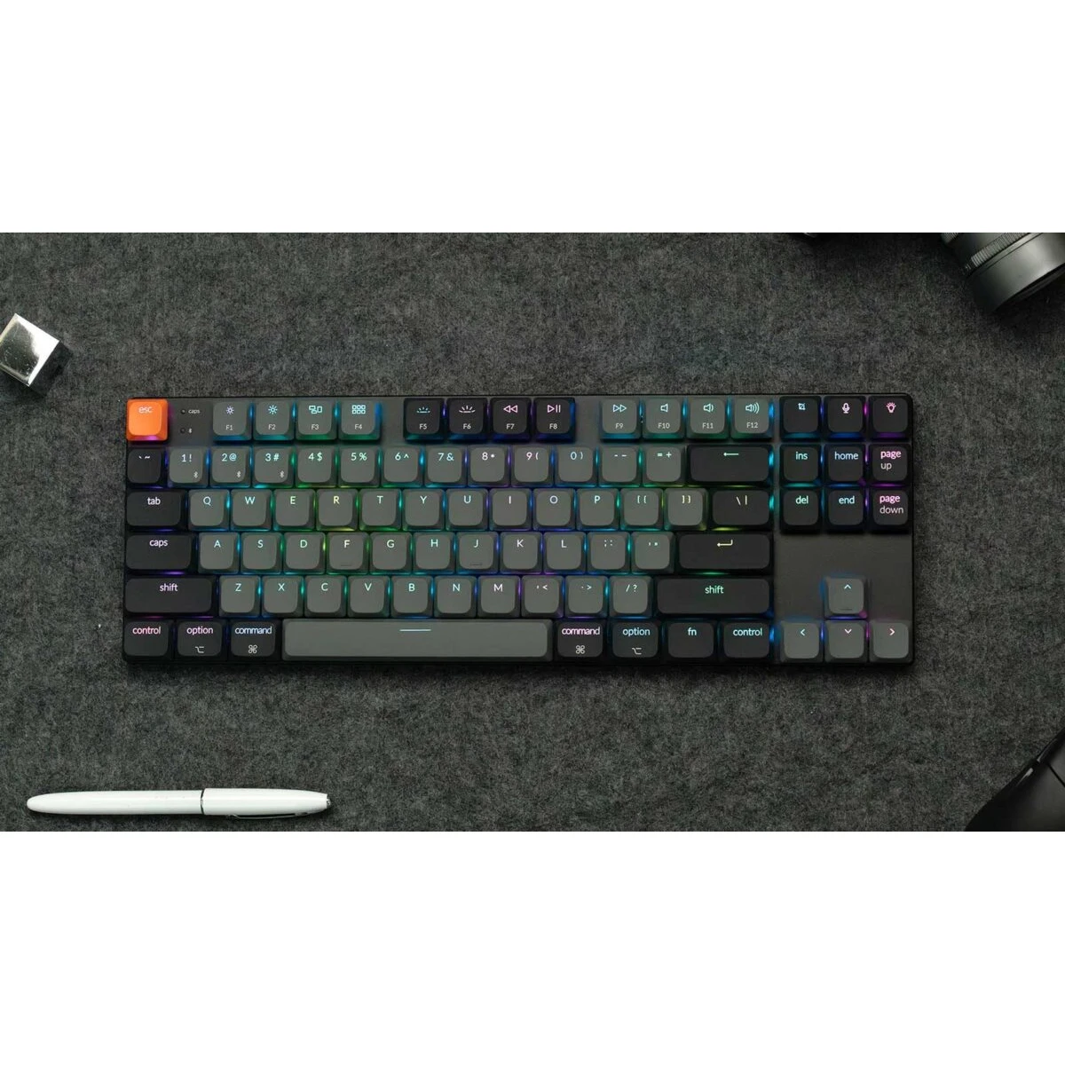 Keychron K1 V6 (K1X-B1) QMK Wireless Mechanical Keyboard Red Switch RGB 80% US Layout - Image 2