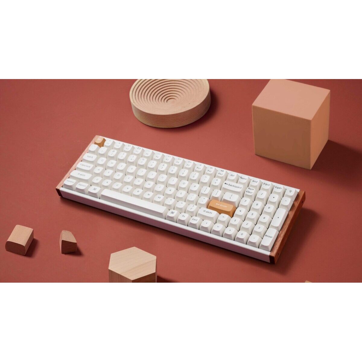 Keychron K4 HE (K4H-Q1) Special Wood Edition White Wireless Magnetic Hall Effect RGB Keyboard 96% US - Image 4