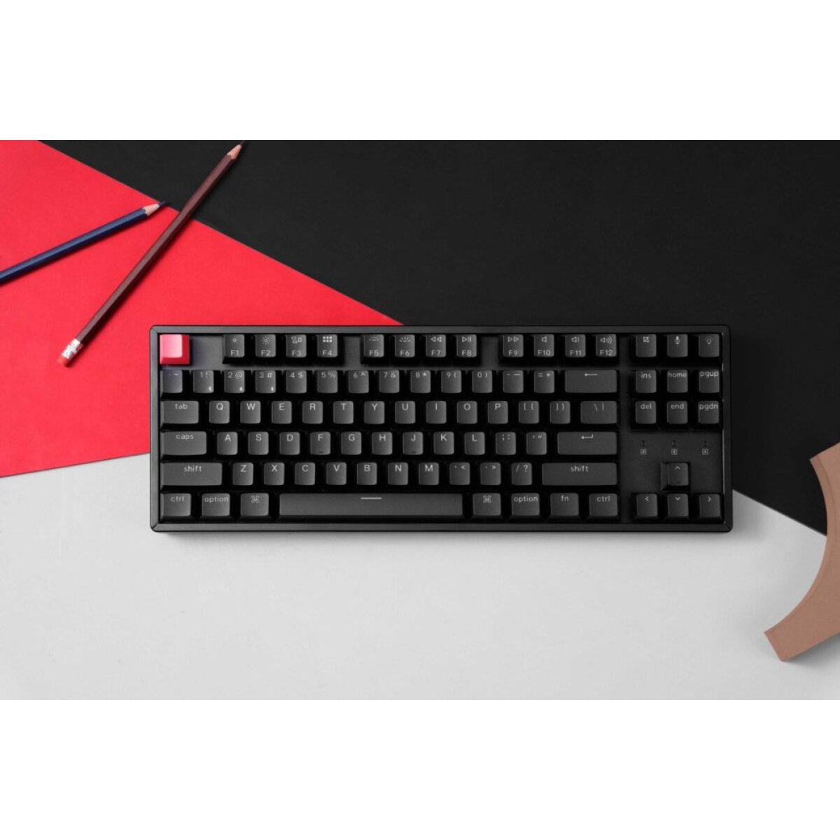 Keychron K8 V2 (K8X-J4) QMK Wireless Mechanical Keyboard Banana Switch HotSwap RGB 80% US Lay Alum - Image 5